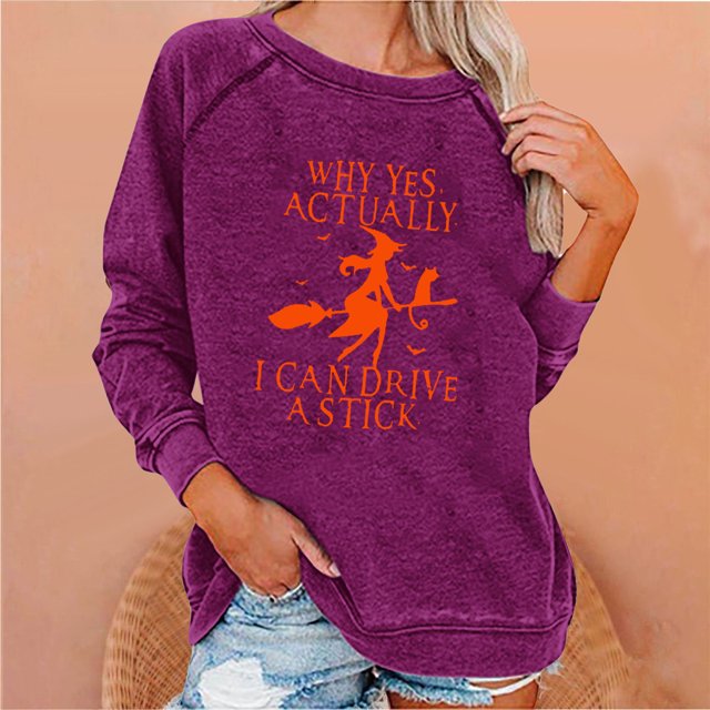 Meichang Chandails en Molleton pour Femmes Sans Capuche Manches Longues Col Rond Pull Confortable Mignon Graphique Automne Chandails en Molleton Légers Raglan