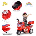 thumbnail image 2 of Costway Moto Montable para Niños Moto Eléctrica Juguete de Batería 6 V con 3 Ruedas Música Incorporada Focos Función Adelante y Atrás Rojo, 2 of 8