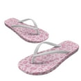 thumbnail image 2 of Psesaysky Stylish Pink Leopard Print Beach Sandals for Women Girls Indoor Outdoor Soft Comfortable Flip-Flops Shower Shoes, 2 of 7
