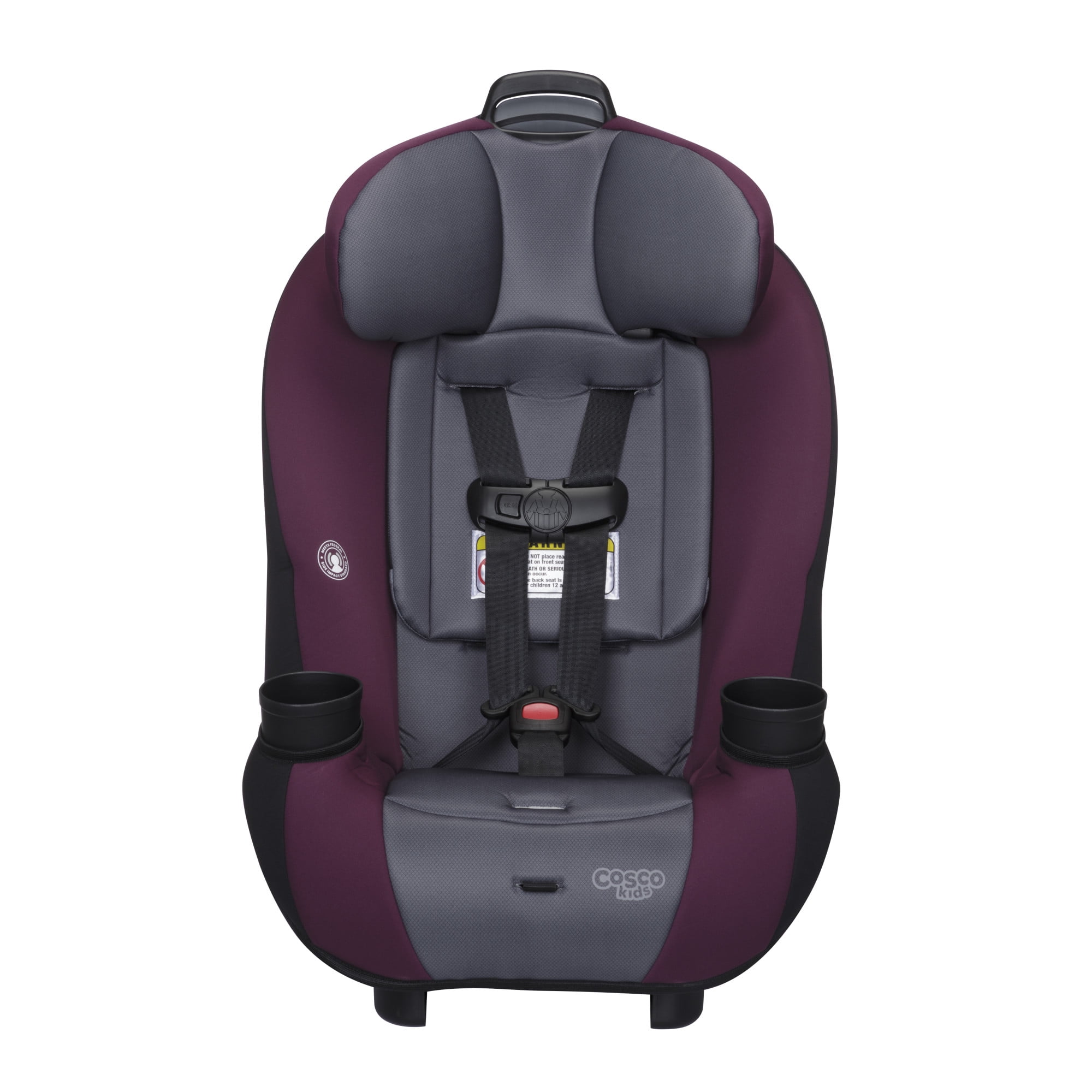 Cosco Kids Entrada Infant & Toddler Convertible Car Seat, Berry Wine
