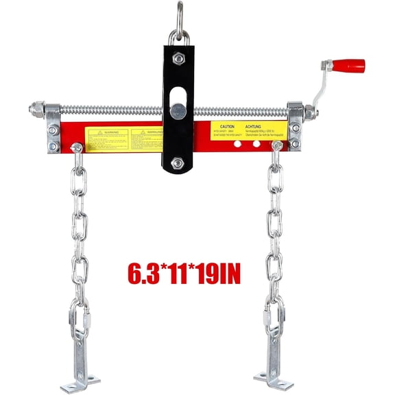1 Ton 2209 LBS Heavy Duty Alloy Steel Engine Hoist Engine Leveler with Handle, Shop Crane with Ball Bearing and Adjustable Handle, Engine Leveler for Engine Hoist