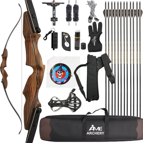 Kaimai 710 Recurve Bow 30–60 lbs – Takedown Model with Full Shooting Kit