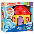 thumbnail image 3 of Melissa & Doug Blue's Clues & You! Wooden Take-Along House Shape Sorter Activity Play Set (8 Pieces), 3 of 9