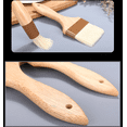 thumbnail image 2 of Juego de cuatro brochas de repostería, brocha de cerdas naturales, brocha para aceite comestible, mango de madera de haya y brocha para aceite para barbacoa (pequeña + mediana + grande + extra grande)   JM, 2 of 3