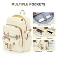 thumbnail image 5 of Cute Backpacks for School Bookbag for Teenagers, School Backpack for Teens Book Bags School Bag for Women Men, Aesthetic Backpacks for Teens High School College Backpack Laptop Casual Daypack Beige, 5 of 10