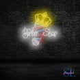 thumbnail image 5 of Shinelab Barber Shop Neon Sign, Barber Logo Led Sign, Babershop Wall Art Light, Hairdresser Wall Decor 26, 5 of 5