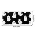thumbnail image 3 of NSESSHome Halloween Ghost Mouse Pad Cartoon Spooky Spirit Extended Desk Mat Non-Slip Rubber Base Stitched Edge Large Black White Mousepad for Desk Gaming Laptop Desktop, 35.4x15.7 Inch, 3 of 5