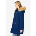 thumbnail image 3 of Woman Within Plus Size Arctic Parka Jacket & Hood 34" Long Down Blend Winter Coat, 3 of 6