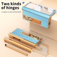 thumbnail image 5 of K-Lion for Samsung Galaxy Z Fold 4 Full Body Case, Built-in Tempered Glass Screen Protector Lens Film Plating Hinges Pen Solt Kickstand Shockproof Case for Samsung Z Fold 4,Blue＋Gold, 5 of 7