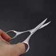 thumbnail image 5 of Coolmade Nose Hair Scissors Facial Hair Scissors Small Scissors Stainless Steel Straight Tip Scissor for Eyebrows, Nose, Moustache, Beard, Silver, 3 Pieces, 5 of 7
