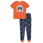 Sleep On It Boys 2-Piece Short-Sleeve Jersey Pajama Pants Set - Gaming , 8-10