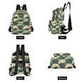 thumbnail image 4 of FORMRS Mini Backpack Purse for Women Travel Daypack Casual Shoulder Bag, Green Abstract Shapes, 4 of 7