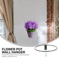 thumbnail image 2 of MasteelfCA Wall Mounted Flower Pot Rack Iron Ring Flowerpot Wall Bracket Planter Holder, 2 of 8