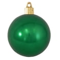 thumbnail image 2 of Christmas By Krebs 3 1/4" (80mm) Shiny Blarney Green [8 Pieces] Solid Commercial Grade Indoor and Outdoor Shatterproof Plastic, UV and Water Resistant Ball Ornament Decorations, 2 of 7