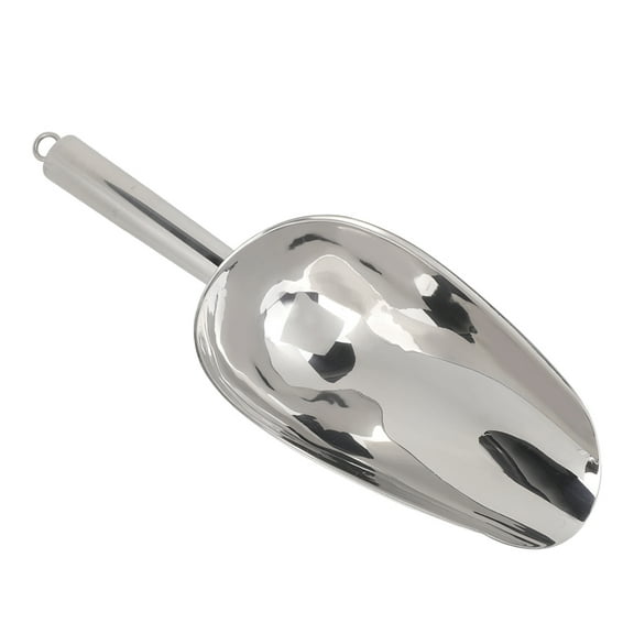 1pc Stainless Steel Multifunctional Utility Food Scoop with Hanging Loop for Ice Maler and Freezer Bar Tool, Coffee Beans Dried Fruit Shovel [18OZ]