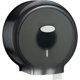 thumbnail image 1 of CHAO Dispensador de papel higiénico Jumbo de un solo rollo, soporte redondo para papel higiénico montado en la pared, dispensador de papel higiénico impermeable de plástico para baño(negro), 1 of 5
