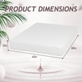 thumbnail image 2 of FDW Queen 10 Inch Medium-Firm Memory Foam Mattress, CertiPUR-US Certified, White, 2 of 7