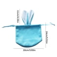 thumbnail image 4 of COM1950s Easter Bunny Gift Bags Rabbit Ear Velvet Bags with Drawstrings 5.5 X 3.9 Inch Bunny Gift Pouches Bunny Party Favors for Baby Kid Basket Party Supplies Candy Treat Jewelry,9 Color(1 Pcs), 4 of 9
