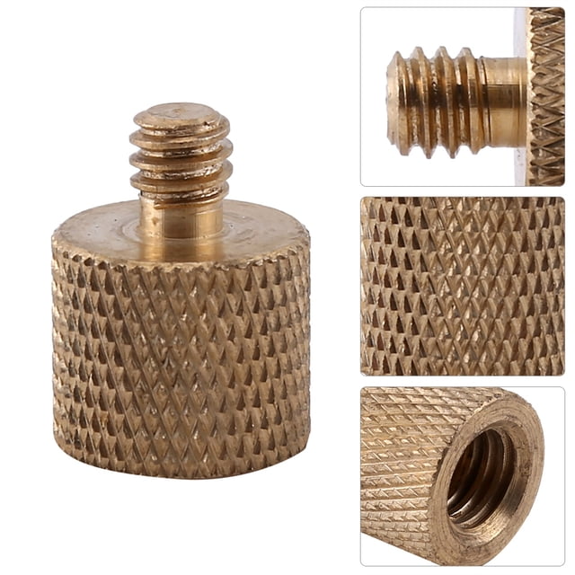 Reductor De Rosca Para Trípode, Rosca Para Trípode, Hembra De 3/8" A Macho De 1/4' Dorado Para Trípode De Cámara