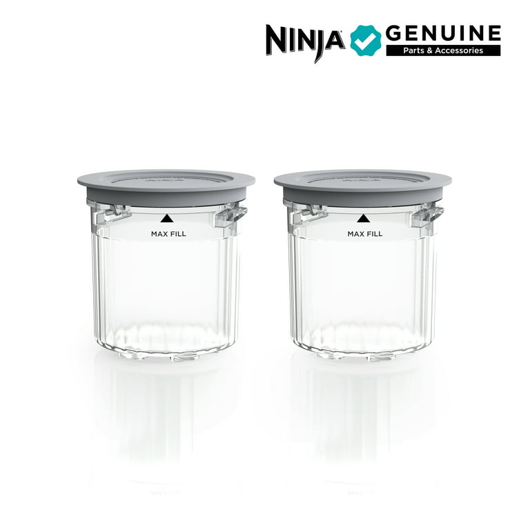 Ninja CREAMi Breeze 16 oz. Pints and Lids 2 Pack, Compatible with