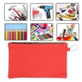 thumbnail image 4 of Sac à Outils à Fermeture Éclair, Pochette Polyvalente de Rangement Intelligente avec Mousqueton pour le Travail Orange, 4 of 8