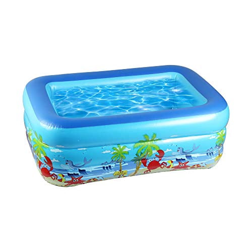70.86'' X 55.11'' X 23.62'' Full-Sized Details about   Family Inflatable Swimming Pool 