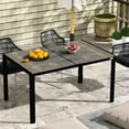 thumbnail image 5 of Outdoor Dining Table for 6 Guests | Ideal for Alfresco Parties | Aluminum Frame with Powder Coated Finish | Quick - Dry Surface for Mess - Free Use, 5 of 5