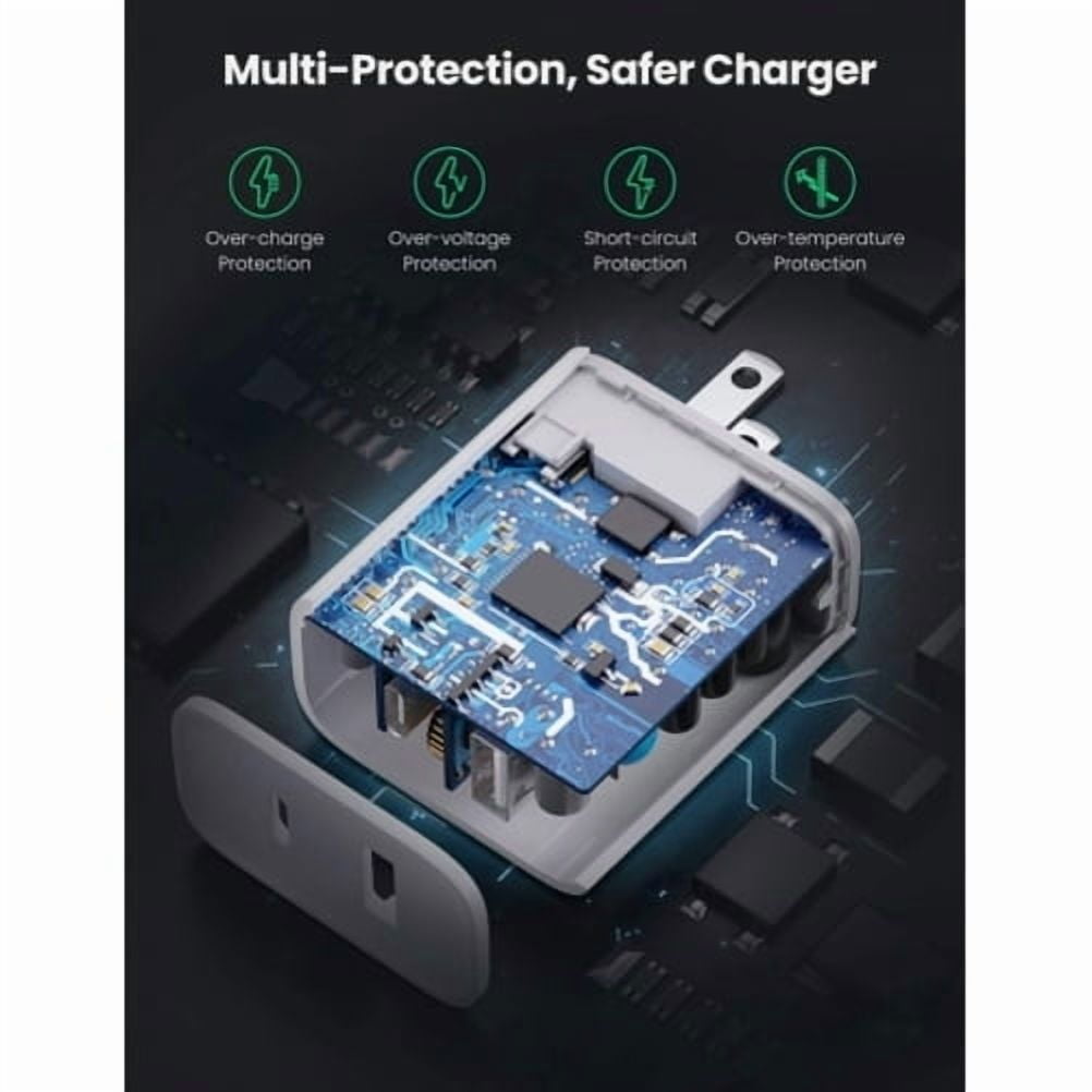 Fast Type-C 36W PD Home Charger for Nokia XR21, T21, X100 - 6ft Long Cable USB-C Power Cord QC3.0 Adapter Wall