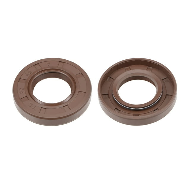 Sello de aceite Uxcell de 0.87 pulgadas de diámetro interior, 1.65 pulgadas de diámetro exterior y 0.28 pulgadas de grosor, sellos de doble labio, 2 piezas