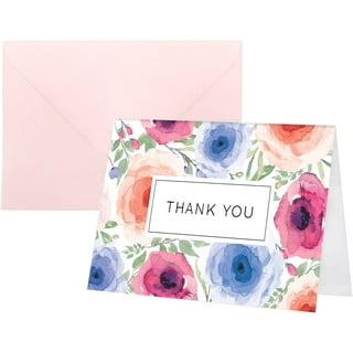 Blank Watercolor Cards with Envelopes Not Folded - 60 Pack : 30 Postcards and 30 Envelopes 5x7 inch - Watercolor Postcards 300gsm - DIY Thank You Card