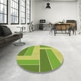 thumbnail image 4 of Ahgly Company Machine Washable Indoor Rectangle Transitional Chameleon Green Area Rugs, 6' x 9', 4 of 7