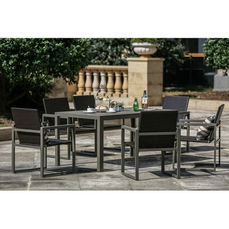 Every Season 7 Piece Indoor Outdoor Dining Set Walmart Com