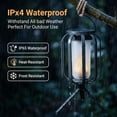 thumbnail image 5 of Solar Lantern Outdoor Lights Solar Powered Flickering Flame Hanging Lantern Waterproof Outdoor Lanterns for Patio Yard Garden Decor Camping Lighting, 5 of 7