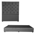 thumbnail image 1 of Base Cama Dicasa Cabecera gris, 1 of 7