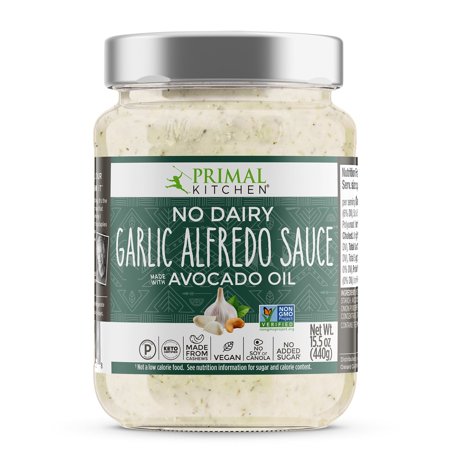 Primal Kitchen No Dairy Garlic Alfredo Sauce 15.5 Oz | Pack of 6
