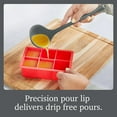 thumbnail image 4 of Tovolo Flex Core Small Silicone Ladle Charcoal Gray Heat Safe Silicone Soup Ladle BPA Free, Dishwasher Safe Small Kitchen Ladle with Precision Pour Lip for Serving Sauces Soups Gravies, 4 of 6
