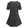 thumbnail image 2 of Camiseta Lunares Diseño Impreso Floral Tamaño Grande Rosegal Camisetas tallas grandes, 2 of 5
