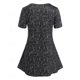 thumbnail image 2 of Camiseta Lunares Diseño Impreso Floral Tamaño Grande Rosegal Camisetas tallas grandes, 2 of 5