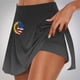 thumbnail image 2 of Faldas de Verano para las Mujeres Impresión Hoja Plisado Tenis Atlético Elástico Pantalones Cortos, Falso Dos Piezas Pantalones Falda para Diario, 2 of 5