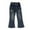 Navy, variant on Diufon Toddler Baby Girls Denim Pants Casual Elastic Waist Loose Flared Pants Kids Trendy Jeans with Pockets