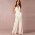 thumbnail image 2 of Vestido de banquete para mujer europeo y americano, mono sexy con cuello, pantalones para mujer, 2 of 6