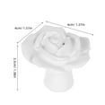 thumbnail image 5 of MLINS Ceramic White Door Knob with Floral Design for Cabinet Handle Home Use Easy Installation, 5 of 8