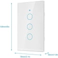 thumbnail image 5 of WiFi Touch Screen Switch, Remote Switch with Highly Sensitive Touch Keys, Suitable for Alexa Google, SIRI Voice Control, 3 Way AC, 5 of 5