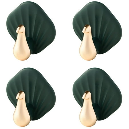 

Leott Hooks Hot Sale! Decorative Wall Door Self Adhesive Hanger Hooks Heavy Duty for Hanging Coats Clothes Hat Keys Purse Kitchen Towels Hook Waterproof Shower Room Sticky Hooks 4Pcs 4X Hooks