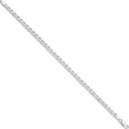 thumbnail image 2 of Breathtaking Radiant Classic Sterling Silver Rhodium-plated 4.0mm D/C Flat Anchor Curb Chain Stylish Luxurious Enchanting, 2 of 3