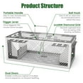 thumbnail image 6 of 2Pcs Dual-Door Humane Rat Trap, Continuous Mouse Catching, Heavy-Duty Galvanized Iron Construction, Safe for Pets & Kids, Indoor/Outdoor Use, 3S Quick Setup, 6 of 10