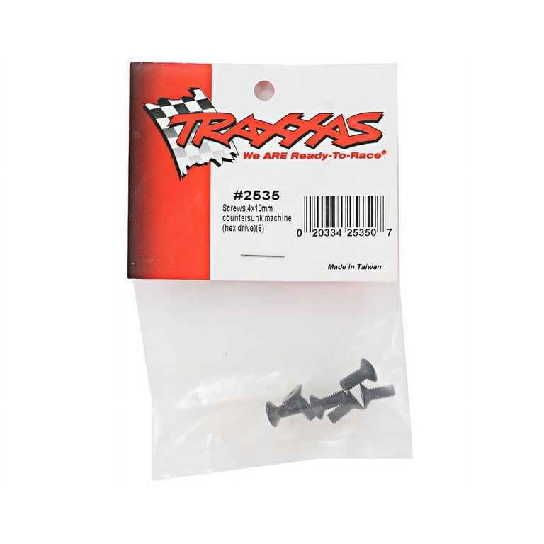 Traxxas 4x10mm Flat Head Screws (6) Traxxas 4x10mm Flat Head Screws (6)