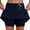 Blue, variant on FASHOFT Tennis Skirt For Women Mid Waist Skort With Pockets Two Piece Design Comfortable For Daily Sports And Casual Wear Womens Athletic Skirts Black