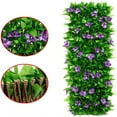 thumbnail image 3 of Bearachild Jardín con cerca extensible de enrejado, cerca extensible artificial de seda elegante para interiores o exteriores Plantas Artificiales Gardenia, 3 of 6