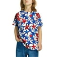 thumbnail image 2 of GERsome Kids American Flag T-Shirts Toddler Boys Girls 4th of July Shirts American Flag Patriotic Tee Tops Independence Day Short Sleeve, 5-6 Years, 2 of 4
